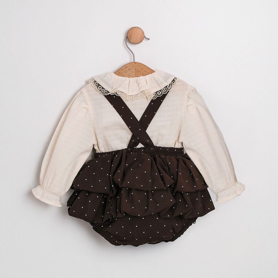 Jolie Blüzlu Salopet Kız Bebek Takım