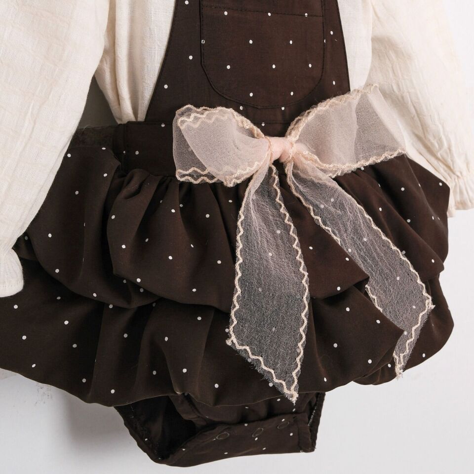 Jolie Blüzlu Salopet Kız Bebek Takım