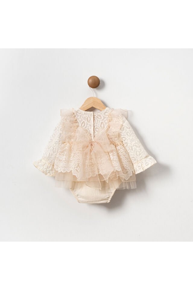 Princes Uzun Kollu Kız Bebek Romper