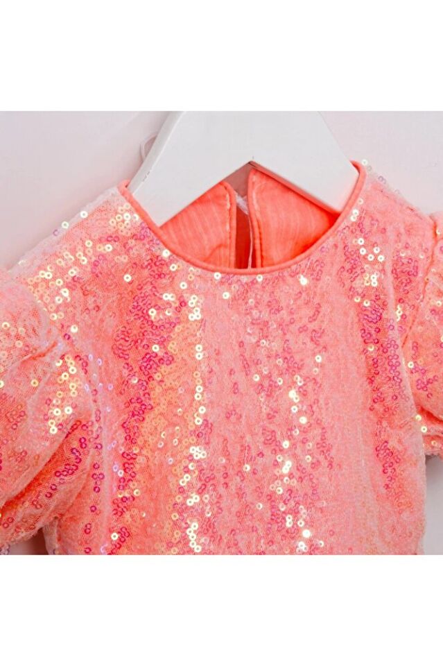 Mirella Payetli Crop Ve Tütü Etekli İkili Kız Çocuk Takım 3 Yaş