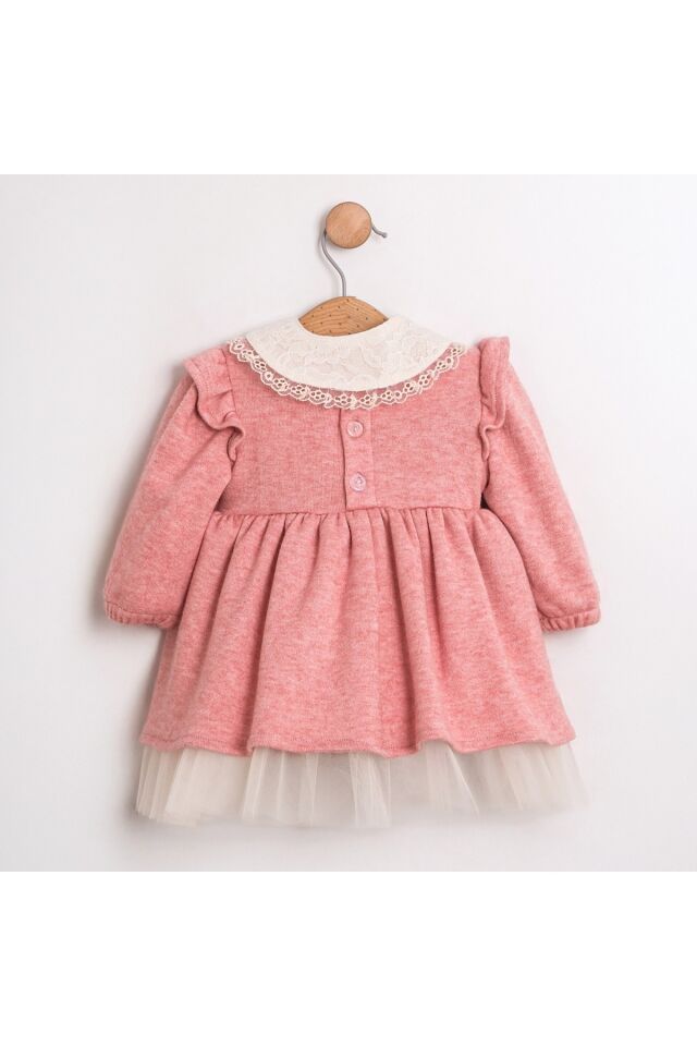 Clara Fisto Yakalı Kız Bebek Elbise