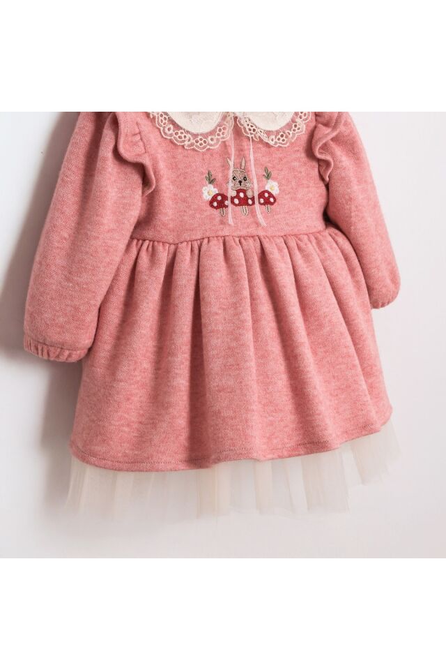 Clara Fisto Yakalı Kız Bebek Elbise