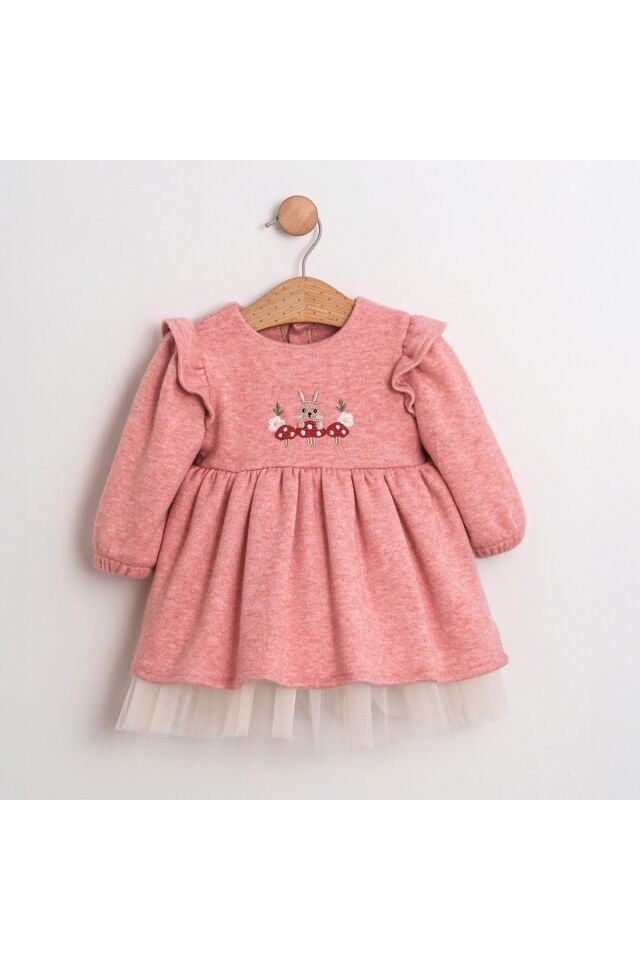 Clara Fisto Yakalı Kız Bebek Elbise