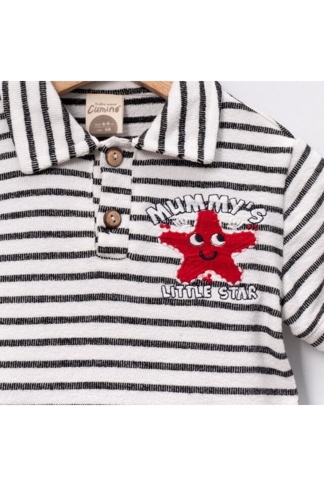 Jimy Şort Ve T-shirtlü 2'li Erkek Bebek Takım Kırmızı - 18-24 Ay