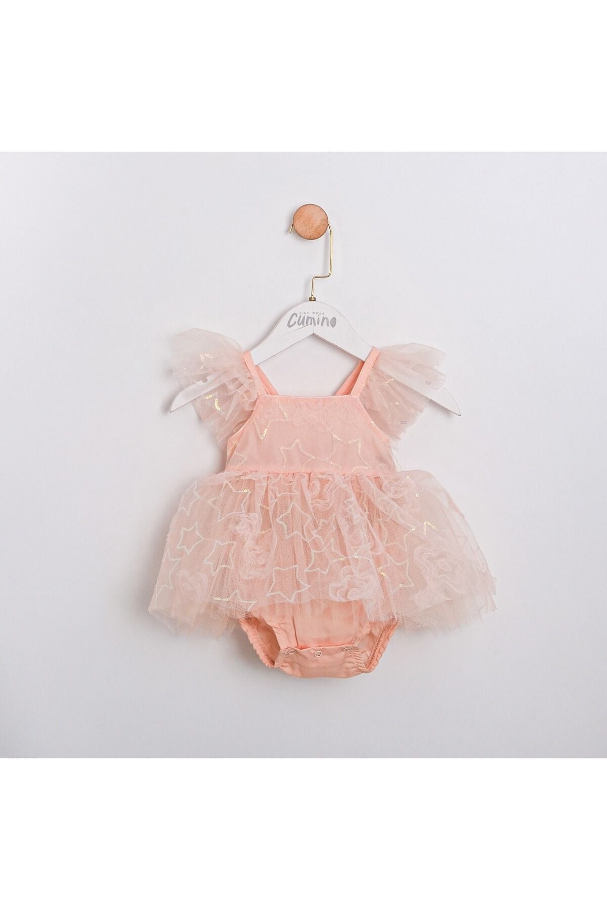 Bethany Kız Bebek Tulum Pudra - 3-6 Ay