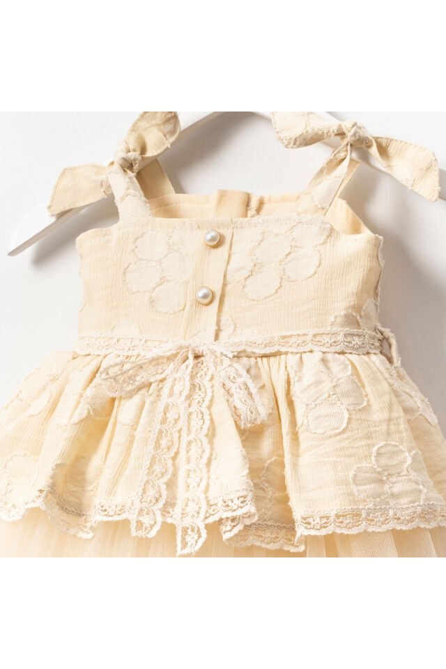 Indy Bej Kız Çocuk Elbise