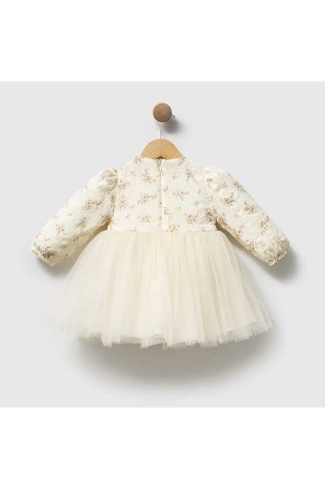 Snow Belle Pançolu Kız Bebek Özel Gün Elbisesi(2'li Takım)