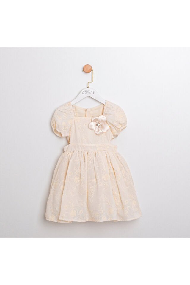 Anabel Su Yeşili Cut Out Detaylı Kız Çocuk Elbise 3 Yaş