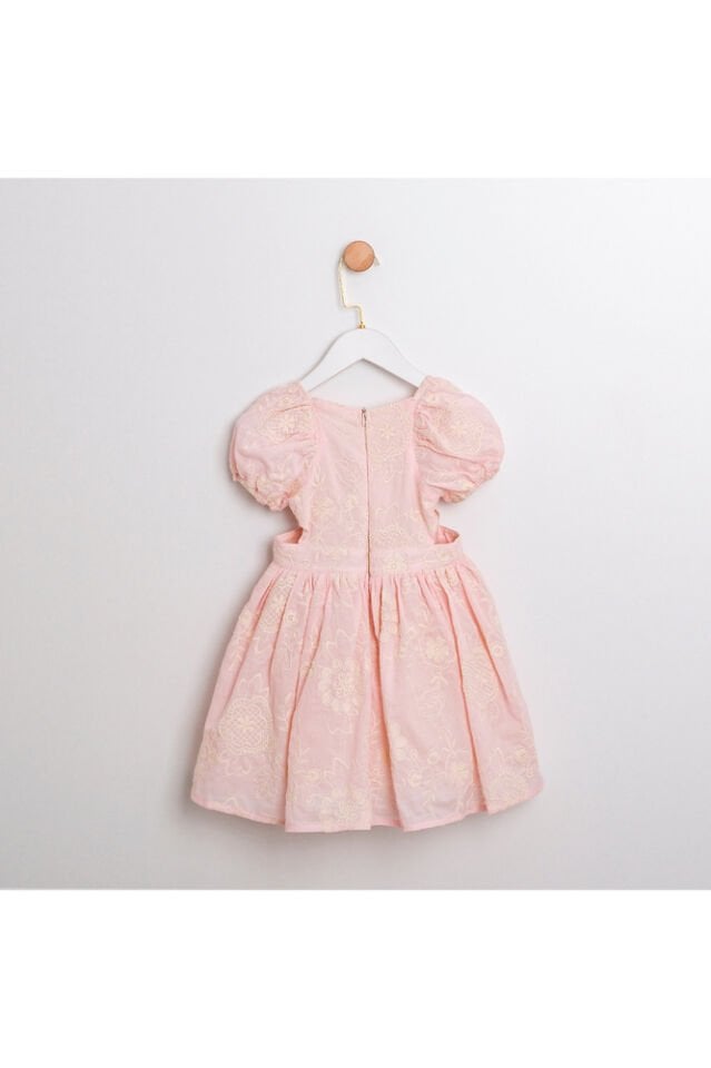 Anabel Su Yeşili Cut Out Detaylı Kız Çocuk Elbise 4 Yaş
