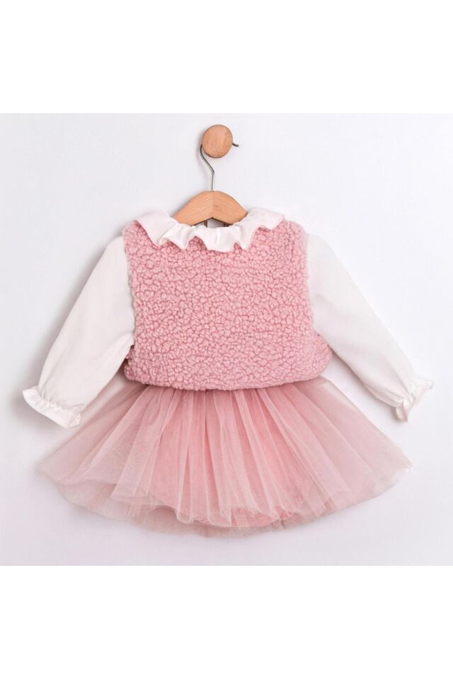 Lulu Bolerolu Üçlü Kız Bebek Takım