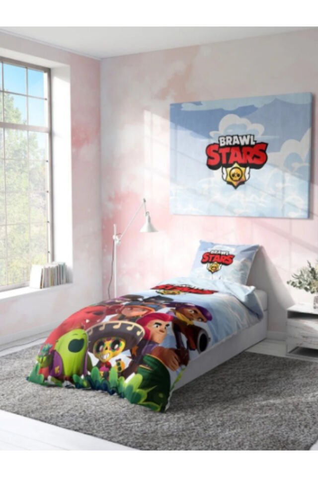Brawl Stars Yastıklı Nevresim Takımı (Çarşafsız)
