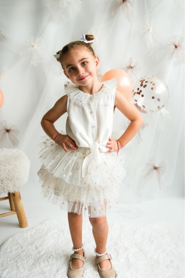 Star Shine İkili Tütü Etekli Kız Çocuk Takım