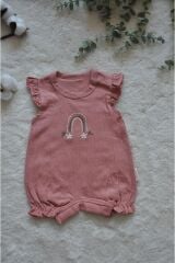 Kız Bebek 3'lü Zıbın Seti Pembe - 3-6 Ay