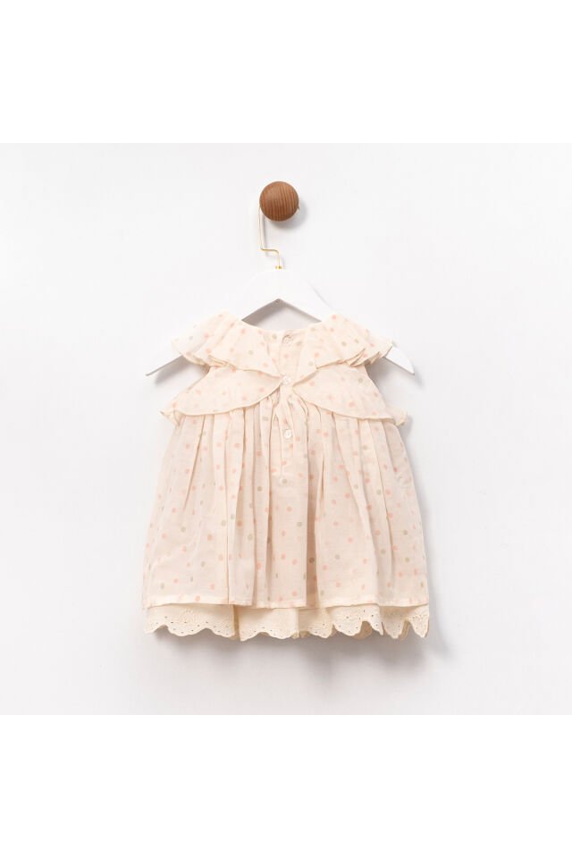 Laura Puantiyeli Kız Bebek Elbise
