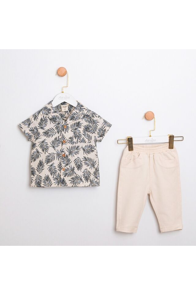 Adrian Erkek Bebek Gömlek Pantolon İkili Takım