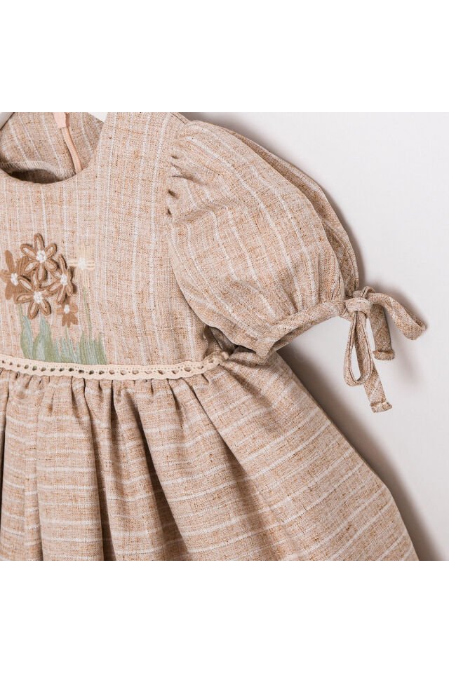 Sementa Kız Bebek Nakışlı Elbise