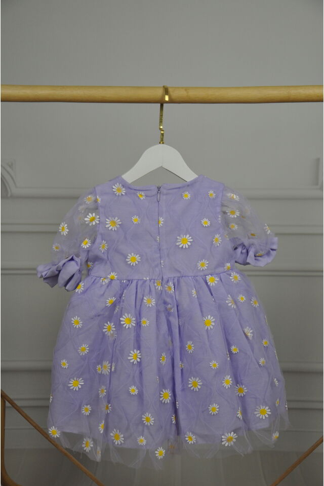 Linda Papatyalı Kız Çocuk Elbise