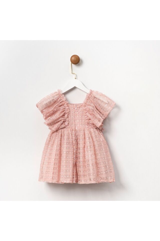 Holly Pembe Kız Çocuk Elbise
