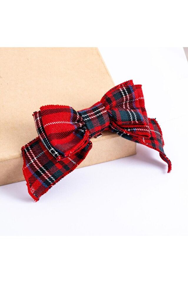 Sweet Bear Balon Etekli Toka Aksesuarlı Kırmızı Soft Fitilli Kadife İkili Kız Bebek Elbise