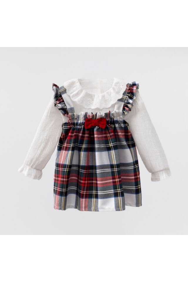 Ekoseli Honey Kız Bebek Jile