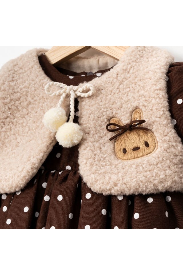 Mary Puantiyeli Bolerolu Ikili Bebek Elbise