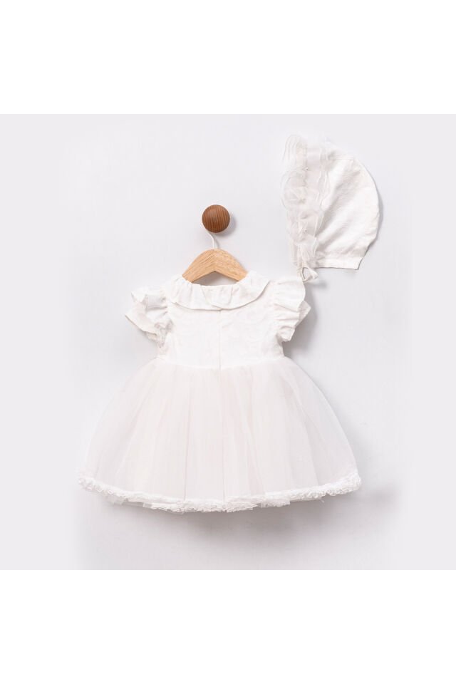 Tina Şapkalı Kız Bebek Elbise