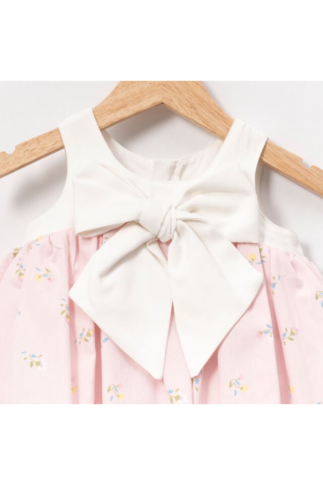 Clement Çıtır Çiçekli Fiyonklu Kız Bebek İkili Takım