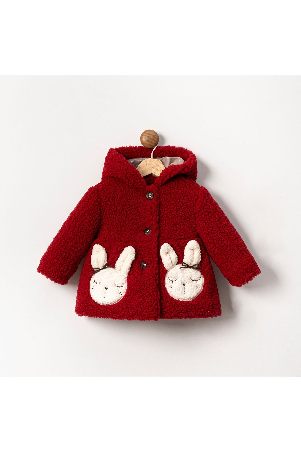 Rabbit Bebek Mont Kırmızı - 9 - 12 Ay