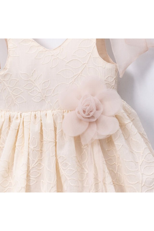 Jasmine Askılı Bej Kız Çocuk Elbise