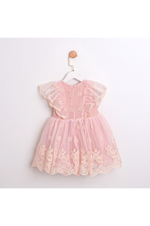 Madelıne Tül Detaylı Kız Elbise