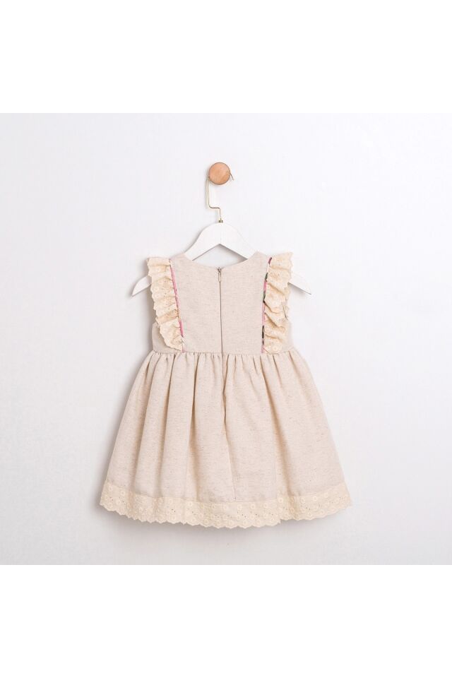 Dylan Kurdele Detaylı Kız Elbise