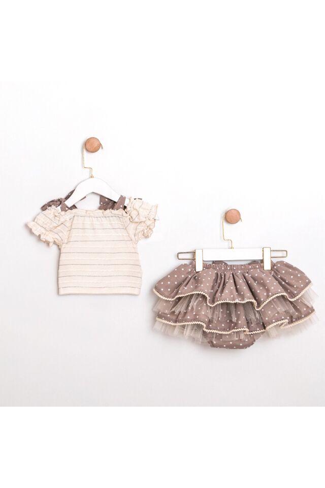 Linda İkili Kız Bebek Takım