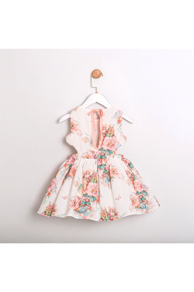 July Cut Out Detaylı Kız Çocuk Elbise