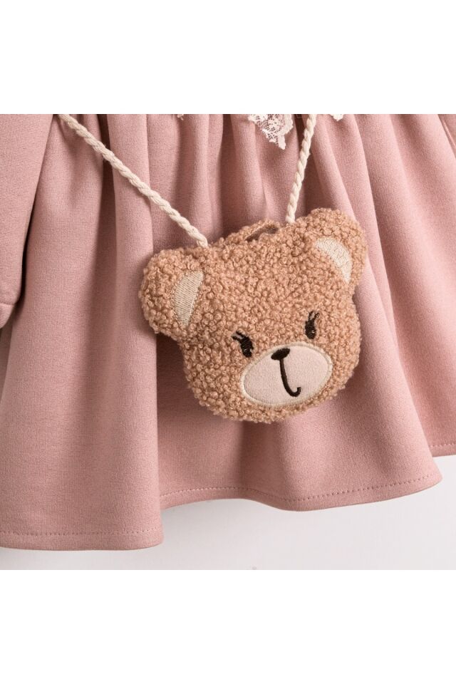 Sweet Bear Oyuncak Aksesuarlı Kız Bebek Elbisesi