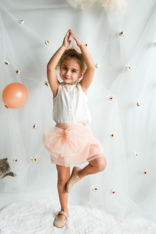 Tina Etekli ve Saç Aksesuarlı İkili Takım