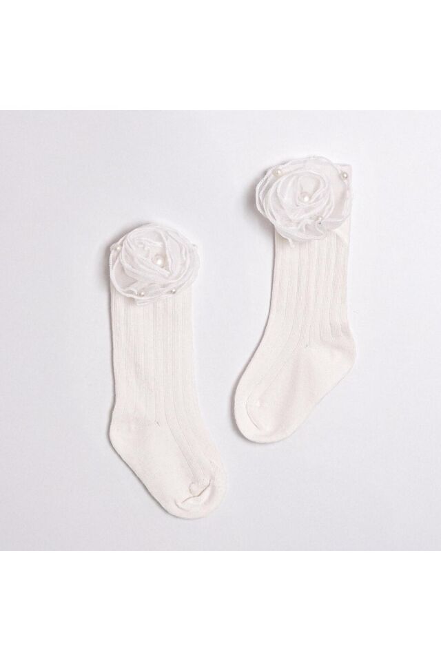 Bonita Güllü Kız Bebek Çorap