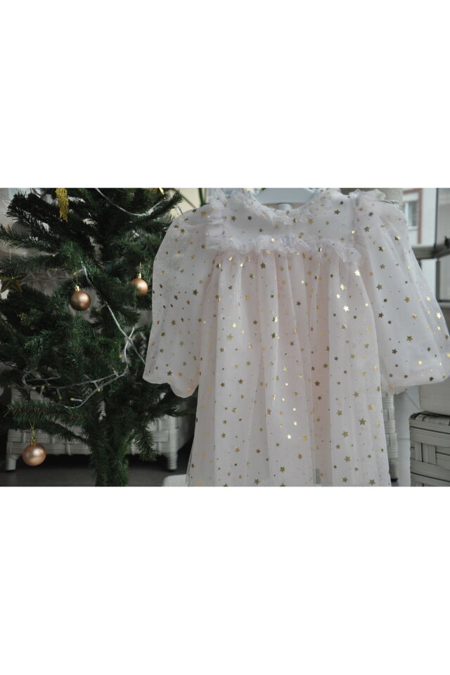 Shine Star Ekru Elbise