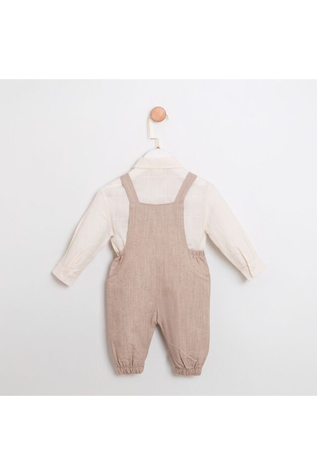 Jimy Erkek Bebek Salopetli Papyonlu Takım